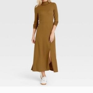 WHO WHAT WEAR TURTLENECK LONG SLEEVES DRESS XL